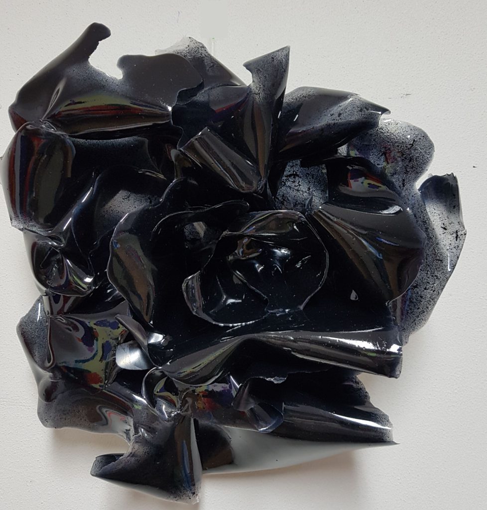 epoxy 3D object zwart Antoynette Anema epoxy workshop